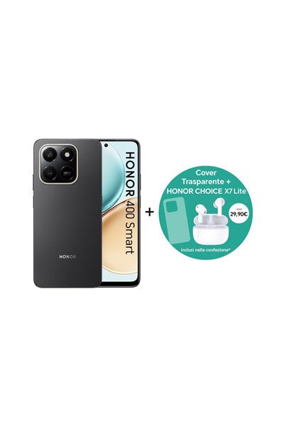 HONOR 400 SMART BLACK 256GB+16GB + COVER+ HONOR CHOICE X7 LITE