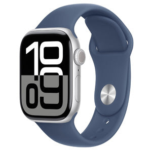 Apple Watch Series 10 GPS 42 mm Silver Con Cinturino Blu