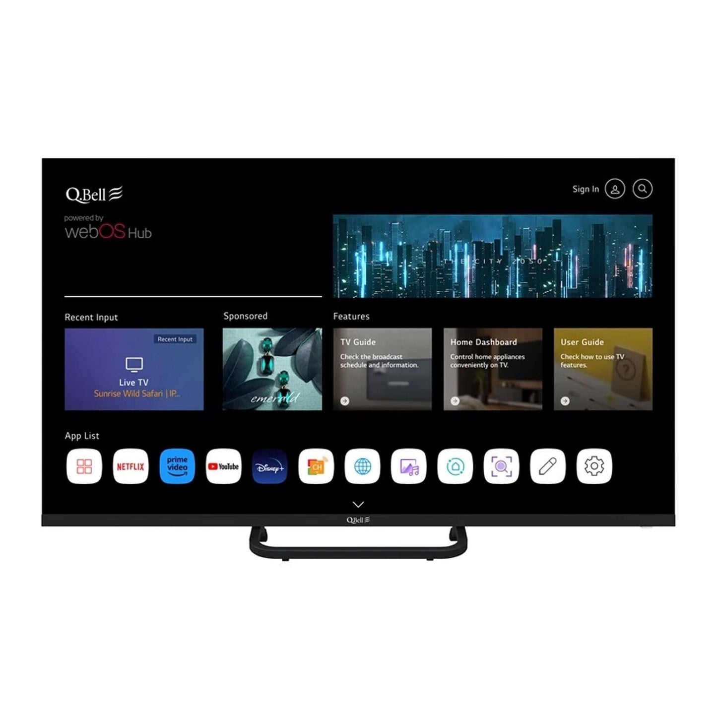Q-BELL SMART TV 50" 4K UHD