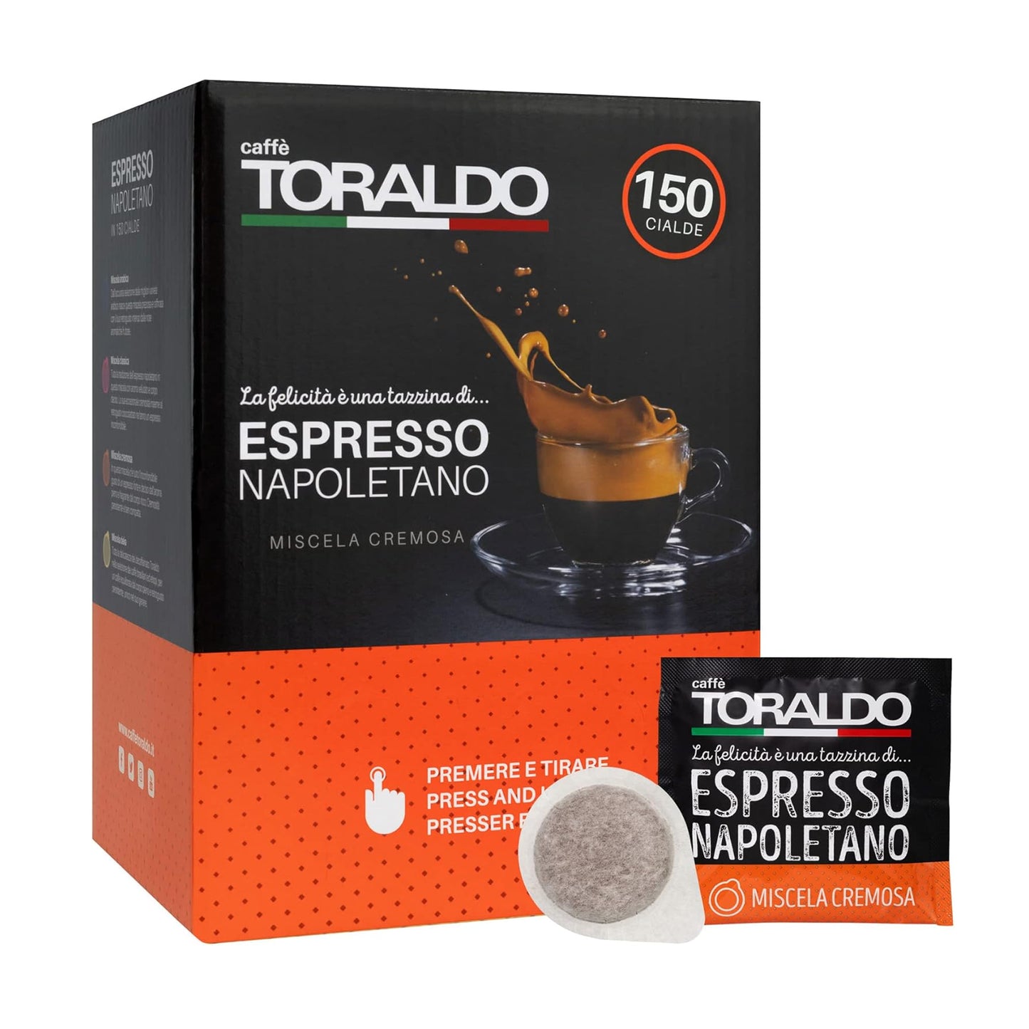 CAFFE' CIALDE 150pz TORALDO MISCELA CREMOSA