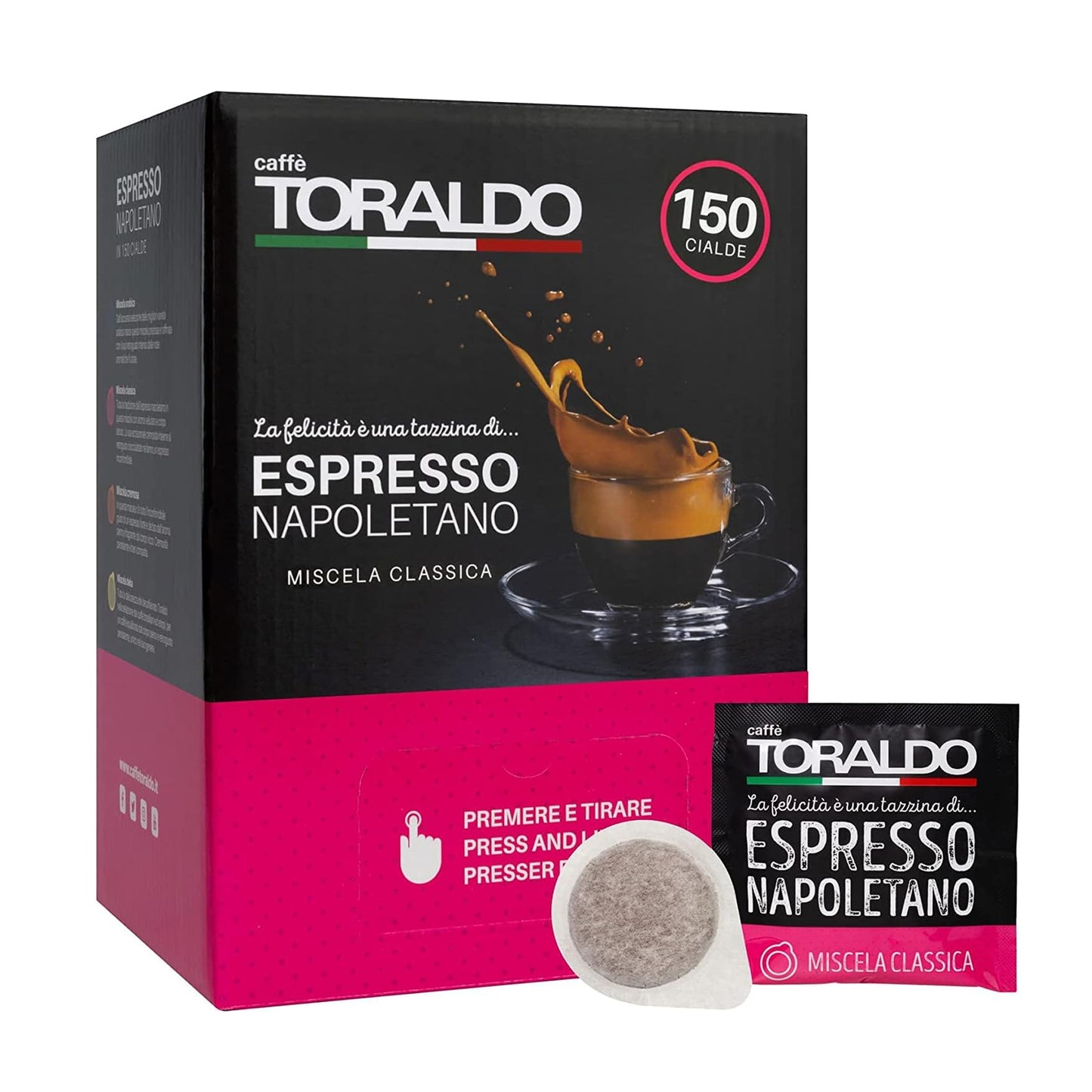 CAFFE' CIALDE 150pz TORALDO MISCELA CLASSICA