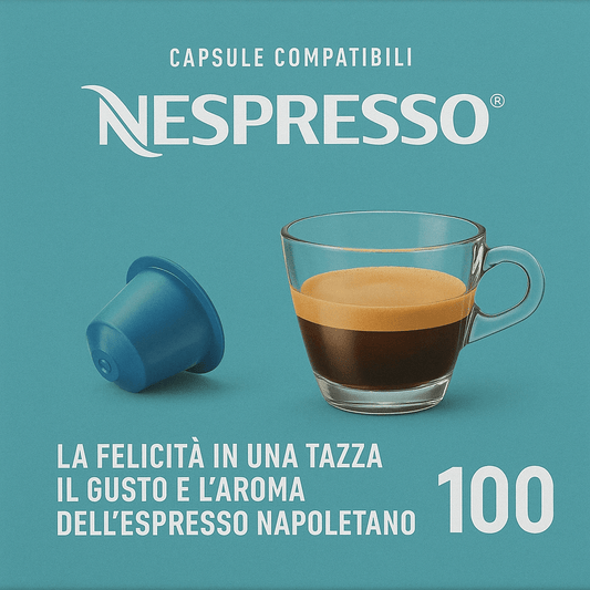 CAFFÈ TORALDO Nespresso | Capsule Compatibile Nespresso* (100 Unità, Miscela Classica)